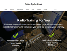 Tablet Screenshot of onlineradioschool.com